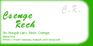 csenge rech business card